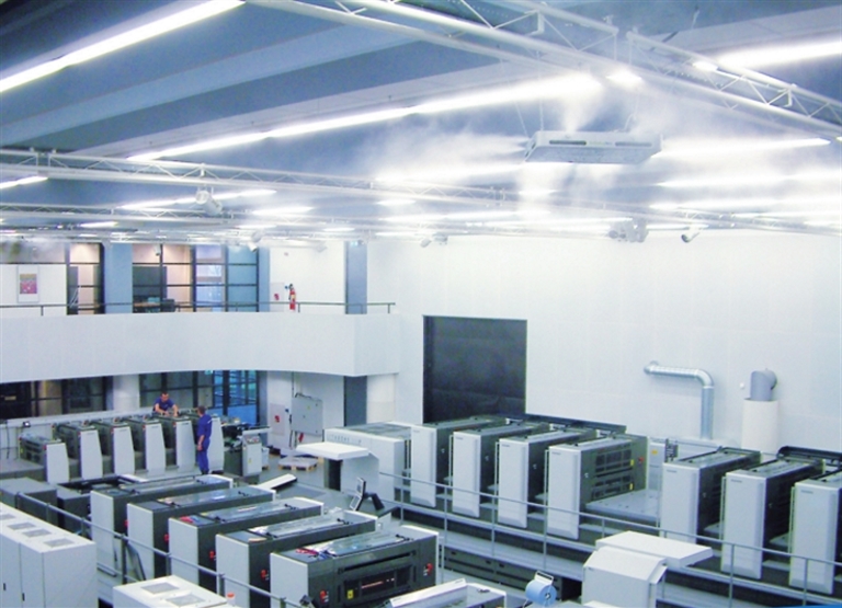 Levegő párásítás a nyomdaiparban